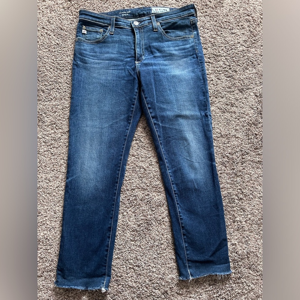 AG Adriano Goldschmied The Prima Could Cigarette Crop, size 10.